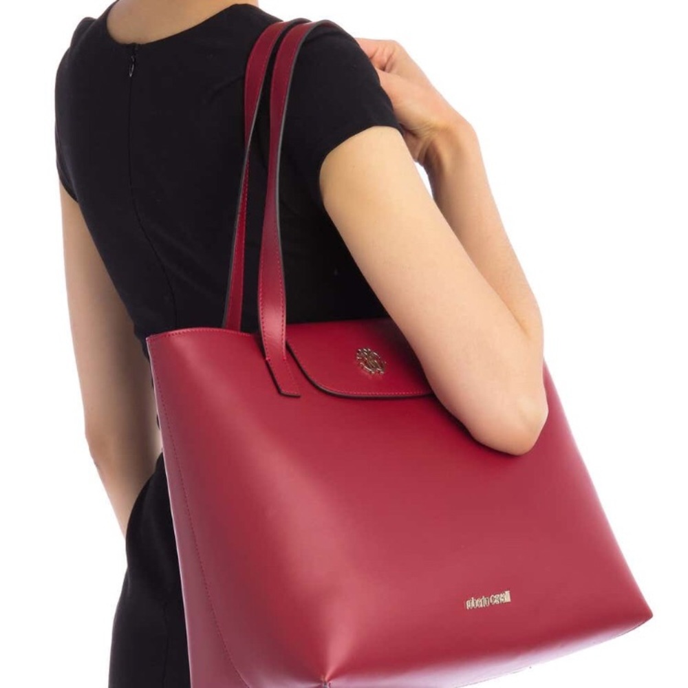 Roberto Cavalli Leather Tote Bag